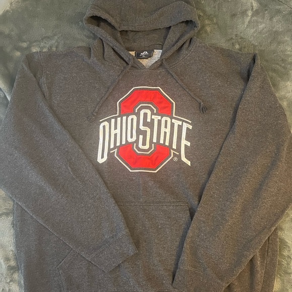 #203 VINTAGE Ohio State buckeyes Scarlet and gray college hoodie - Picture 2 of 13